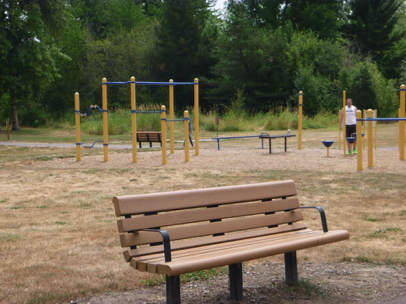 Bench with the Fit Core exercise area